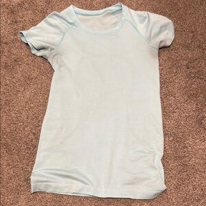 Light Blue Short Sleeve Lululemon swiftly tech